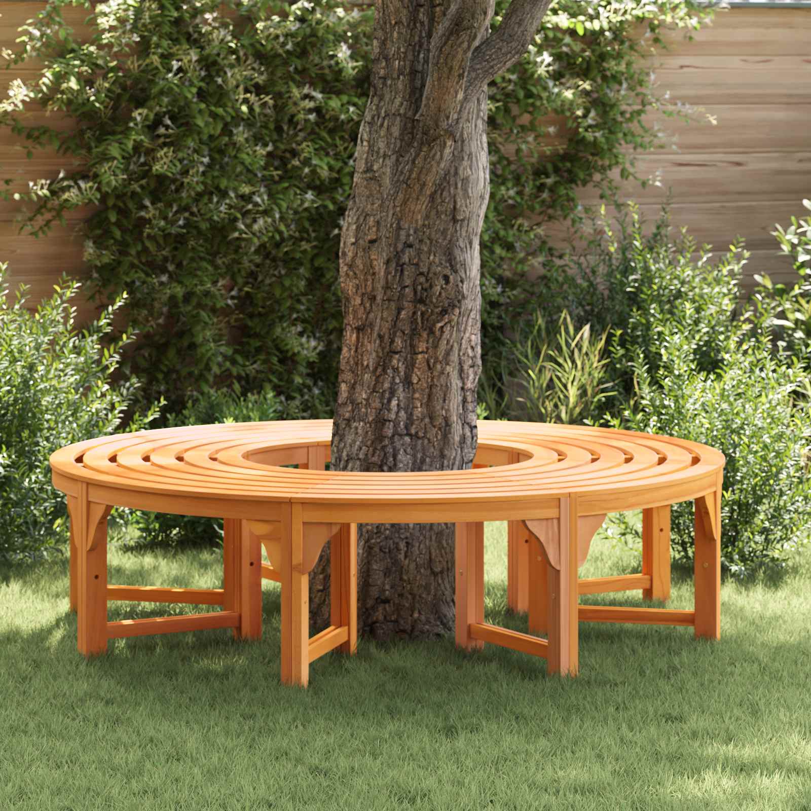 Træ havebænk - 2 stk naturfarvet i eukalyptus, 160 × 80 × 45 cm