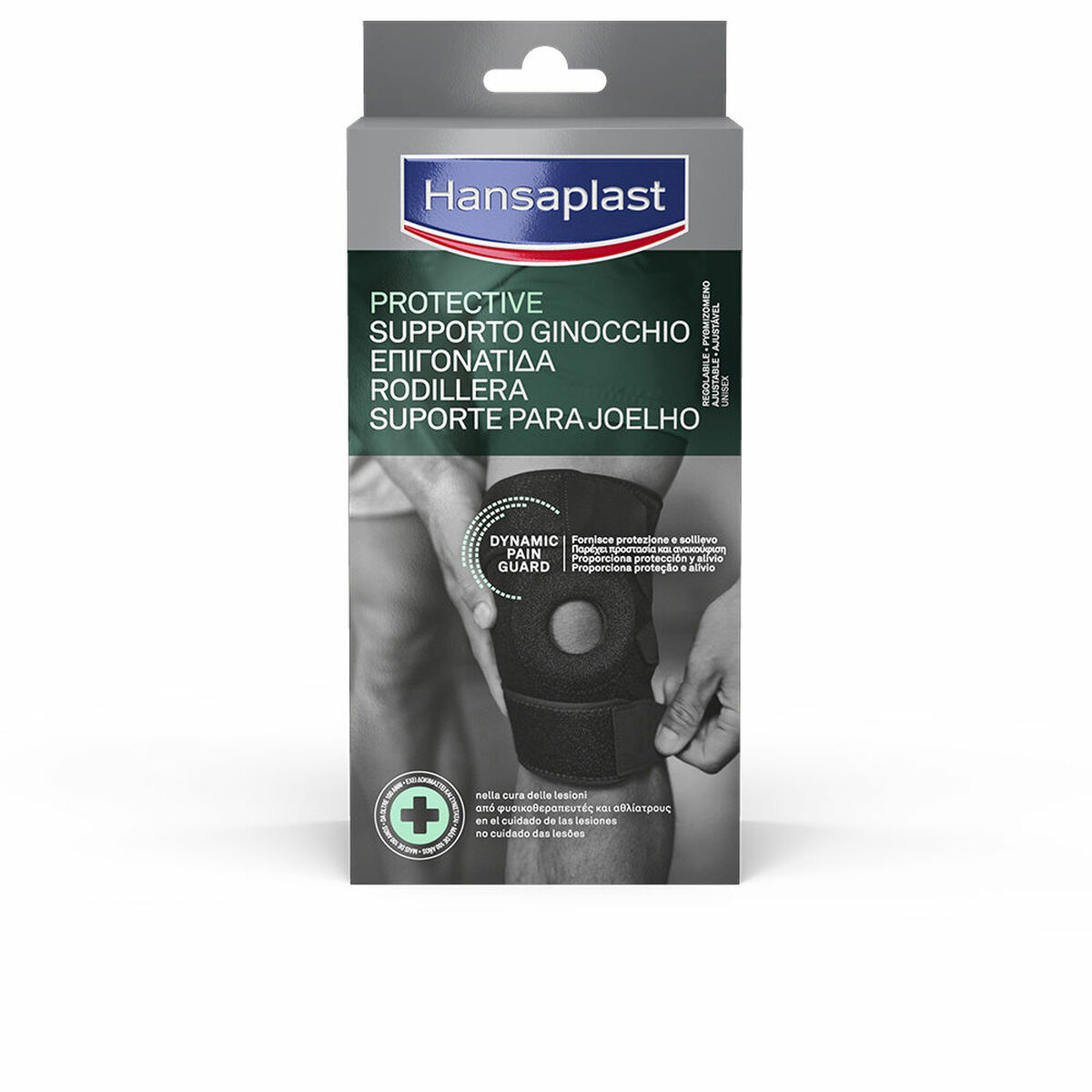 Knæbeskytter Hansaplast Dynamic Pain Guard Sort