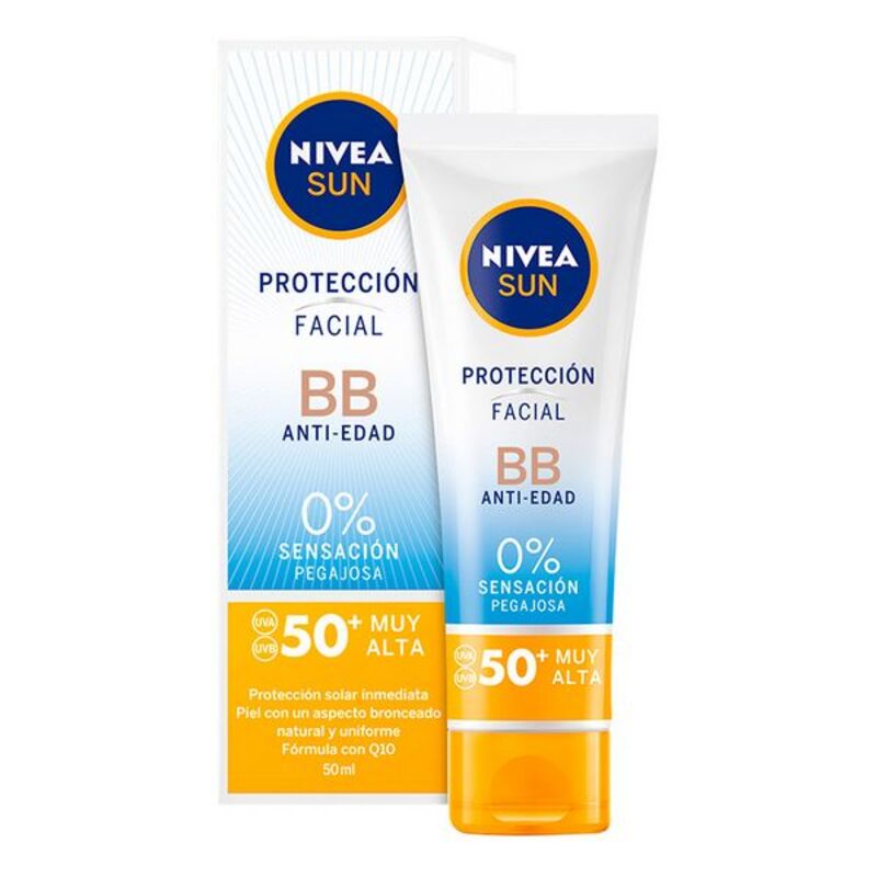 Solcreme til ansigtet BB Nivea Spf 50 (50 ml) (Dame) (Unisex)