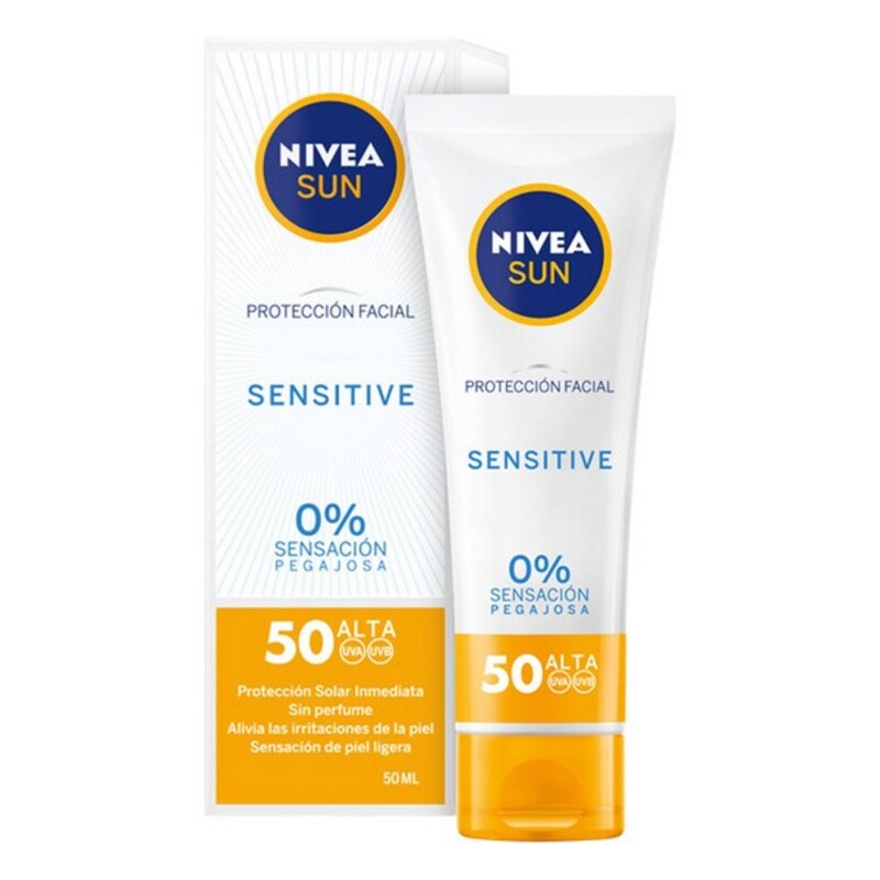 Solcreme til ansigtet Sensitive Nivea (50 ml)