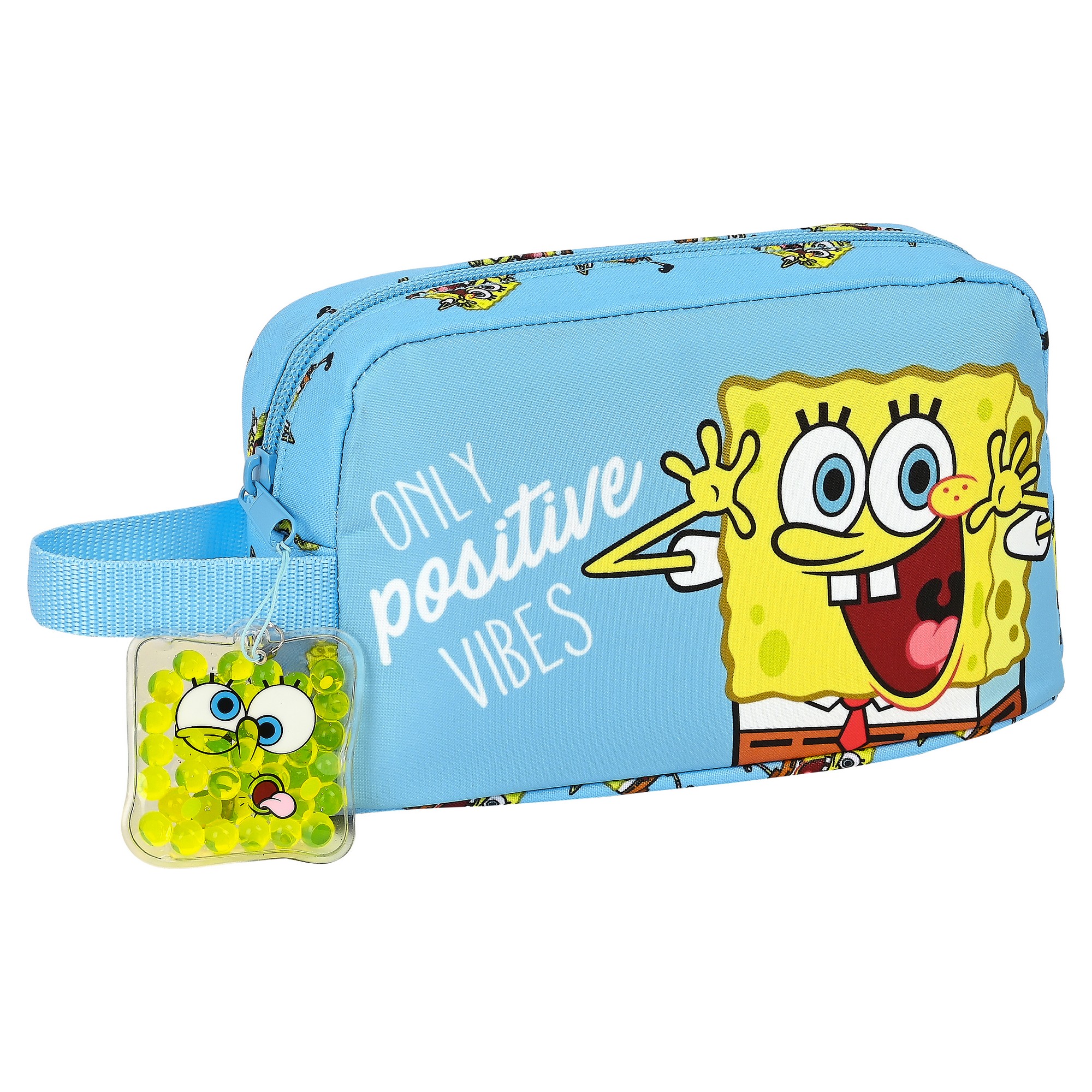 Madkasse med tilbehør Spongebob Positive Vibes Lyseblå (6,5 L)