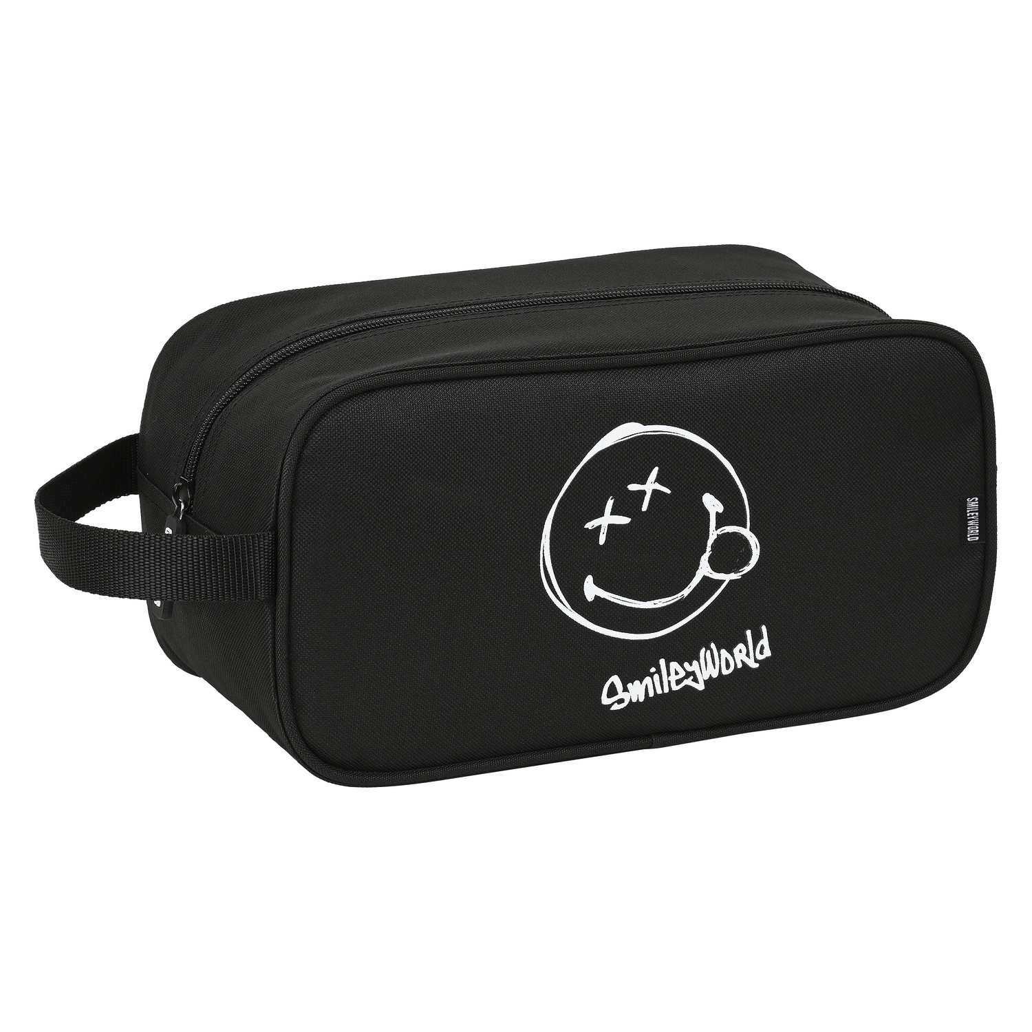 Rejseskotaske Smiley Urban Flow Sort (29 x 15 x 14 cm)