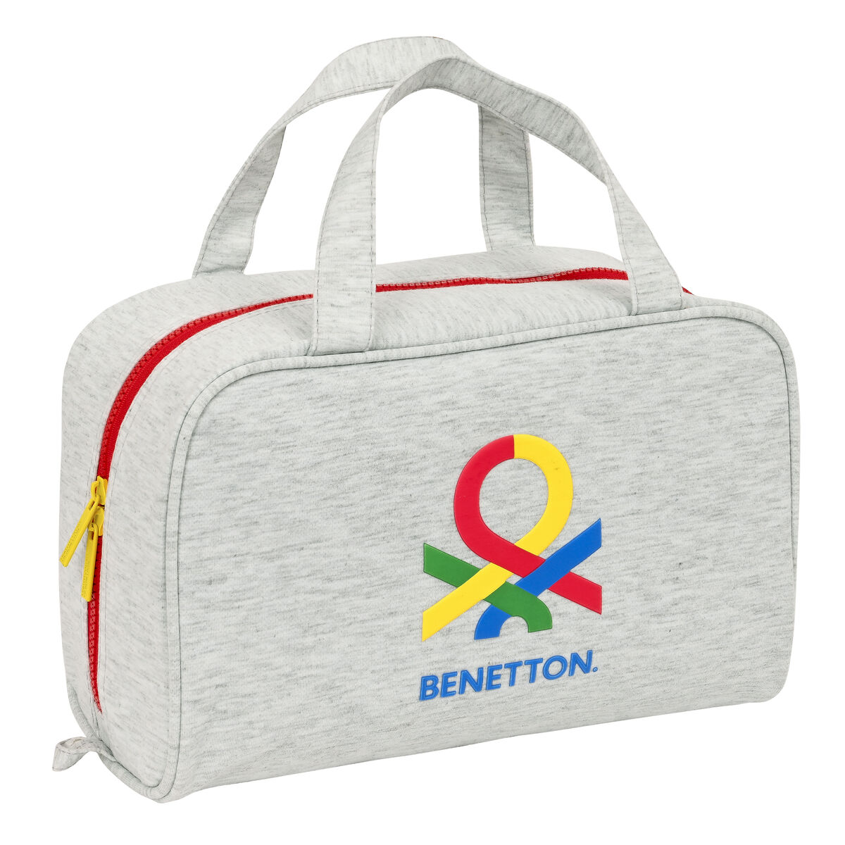 Skoletoilettaske Benetton Pop Grå 31 x 14 x 19 cm