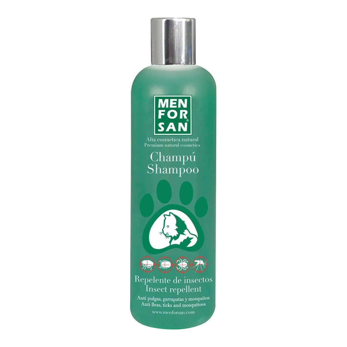 Lopper shampoo Menforsan herbal 300 ml Kat Insektmiddel Lopper shampoo Menforsan herbal 300 ml Kat Insektmiddel