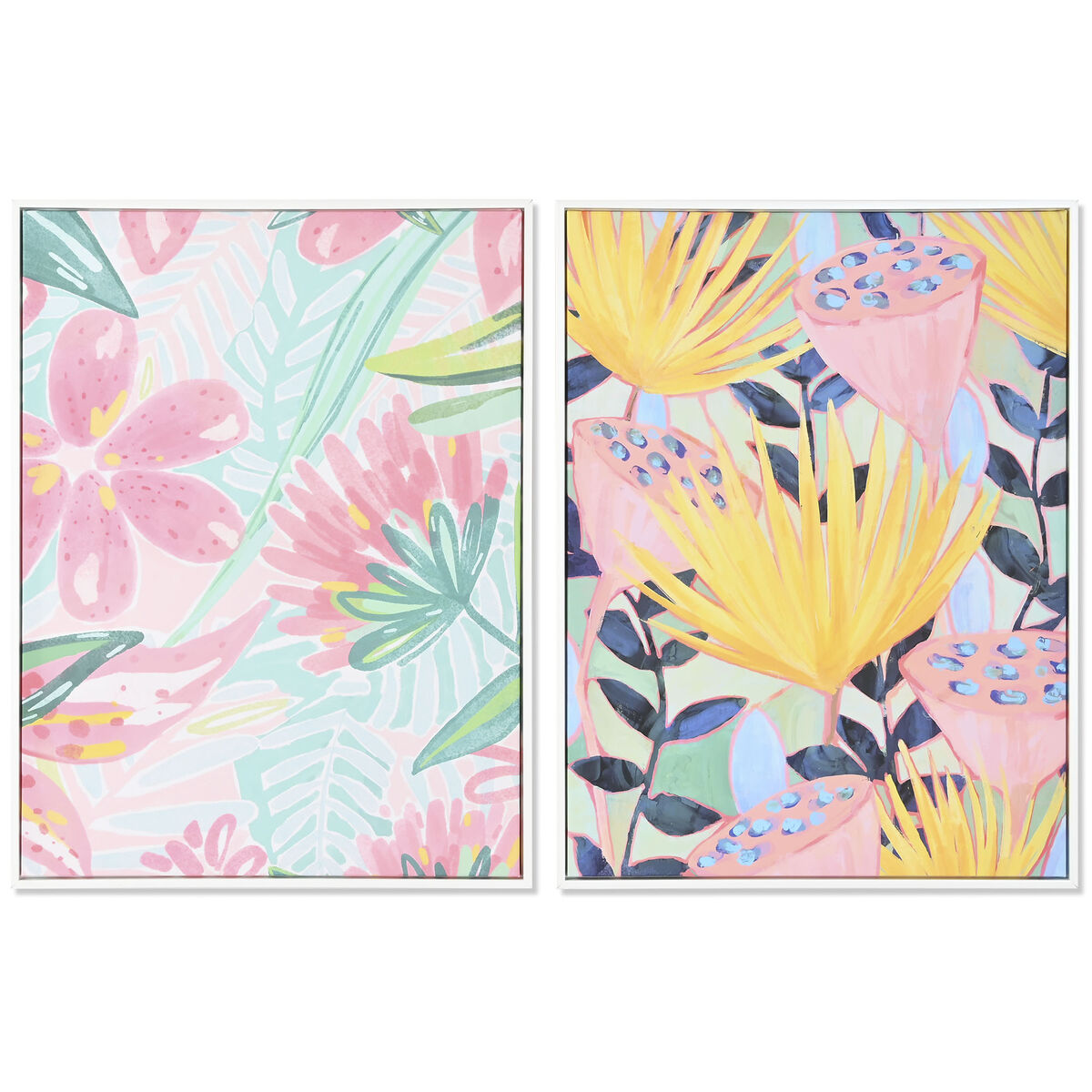 Lærred DKD Home Decor polystyren Lærred 60 x 4 x 80 cm