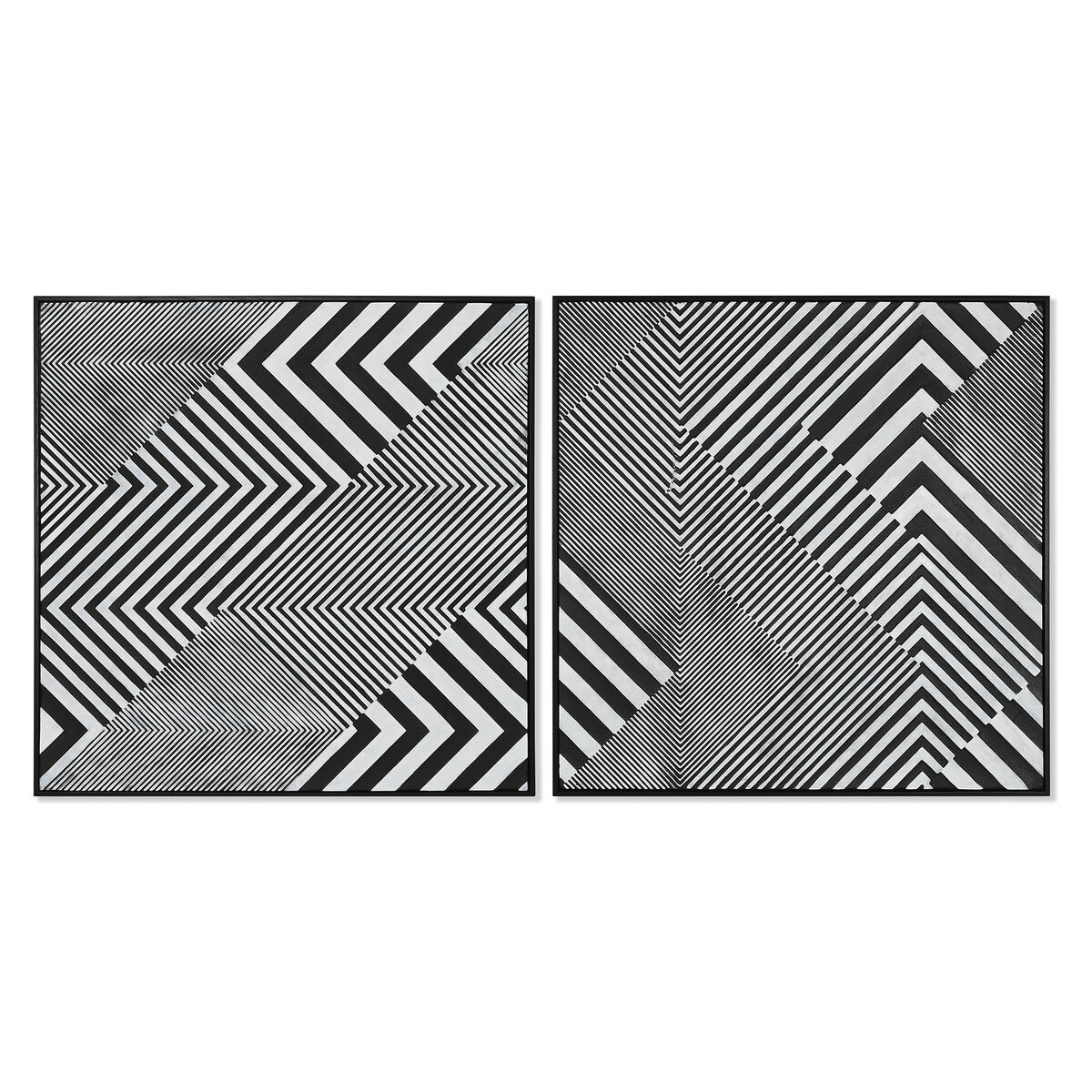 Lærred Home ESPRIT polystyren Lærred 100 x 4 x 100 cm