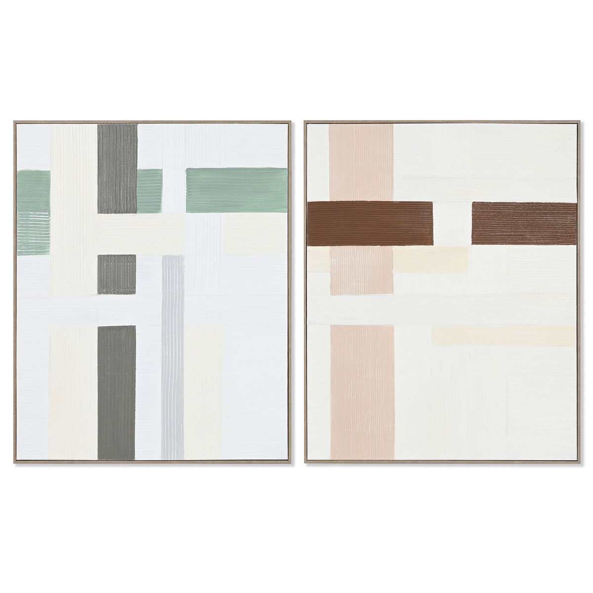 Lærred Home ESPRIT Fyrretræ Lærred 82 x 4,5 x 102 cm 82,2 x 4,5 x 102 cm