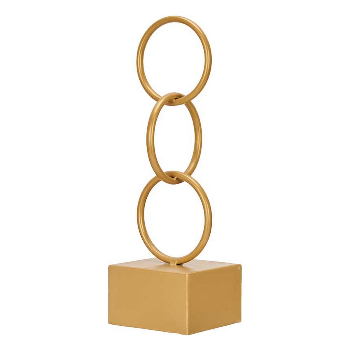Dekorativ figur Gift Decor Gylden Ringe 12,5 x 40,5 x 12,5 cm