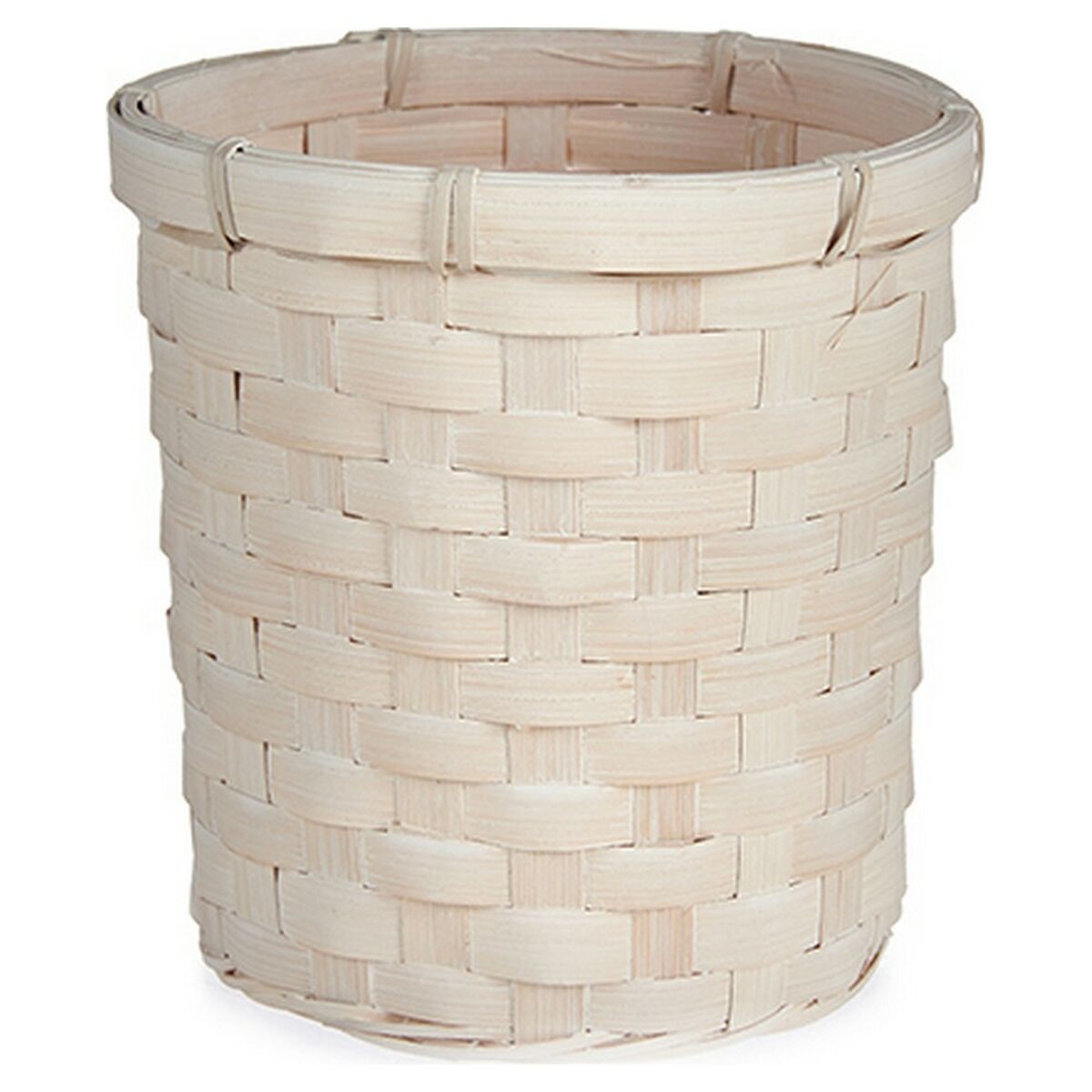 Urtepotte Gift Decor Hvid PVC Bambus 17 x 15 x 17 cm Cirkulær