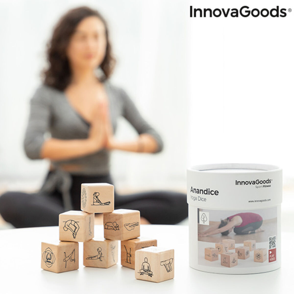 Yoga terningespil Anandice InnovaGoods V0103023 Træ (Refurbished A)