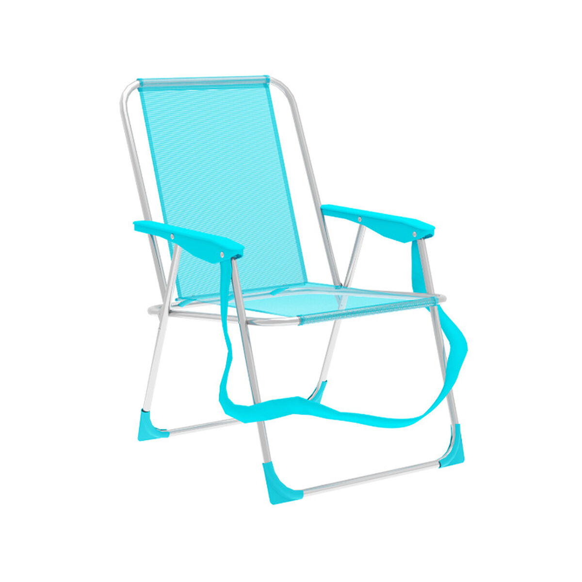 Polstrede Campingstol Marbueno Akvamarin 53 x 78 x 56 cm