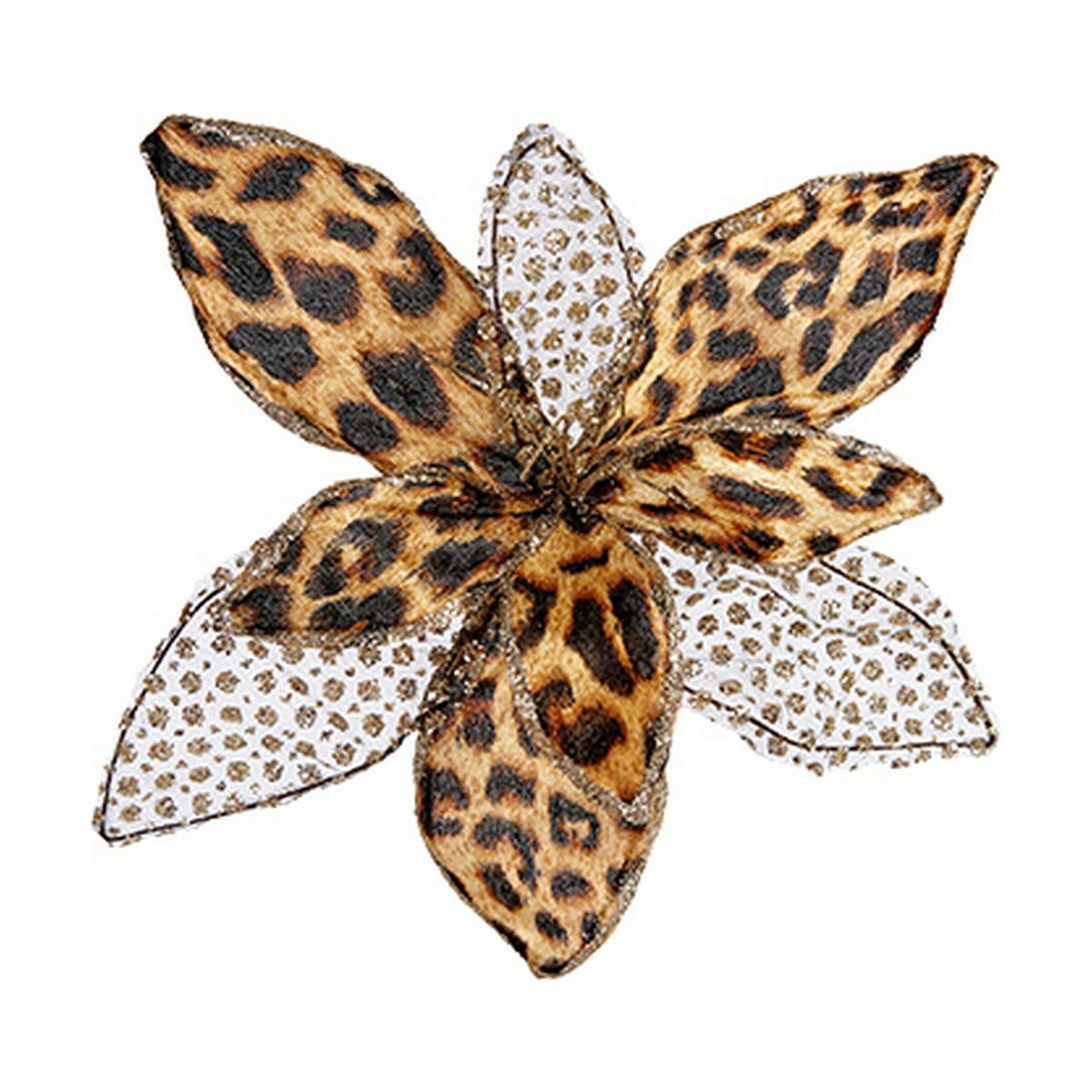 Dekorativ blomst Krist+ Jul Leopard