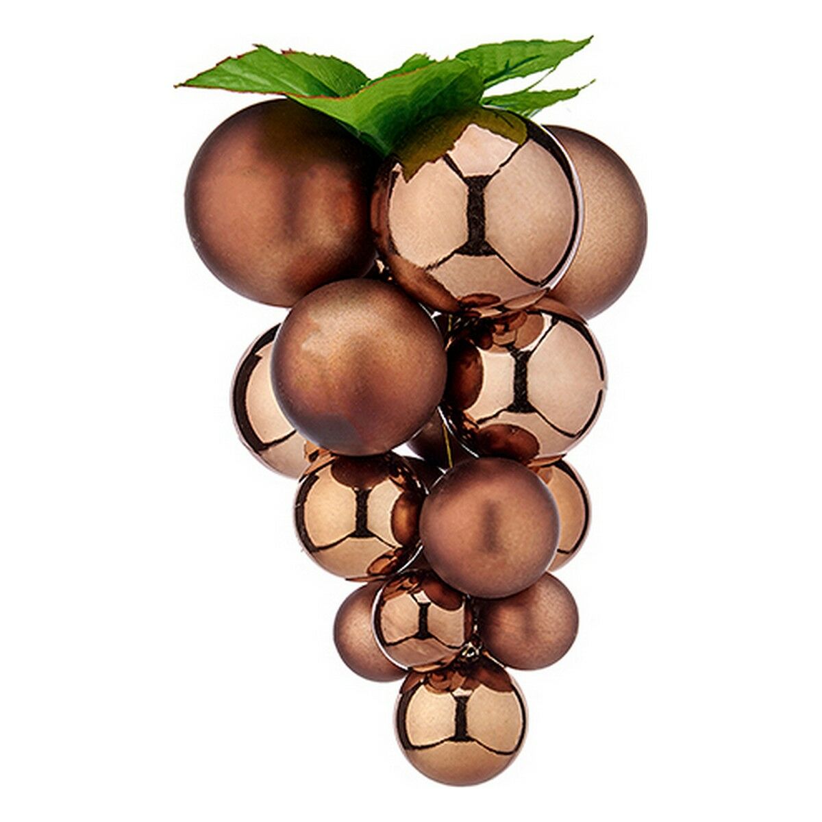 Julekugle Krist+ Brun Plastik Druer Small