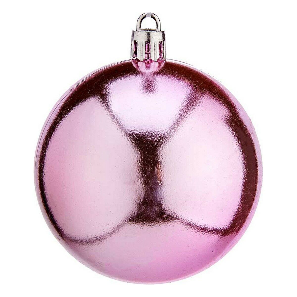 Julekugler Krist+ K1912476-4 Pink Plastik Ø 7 cm 12 enheder