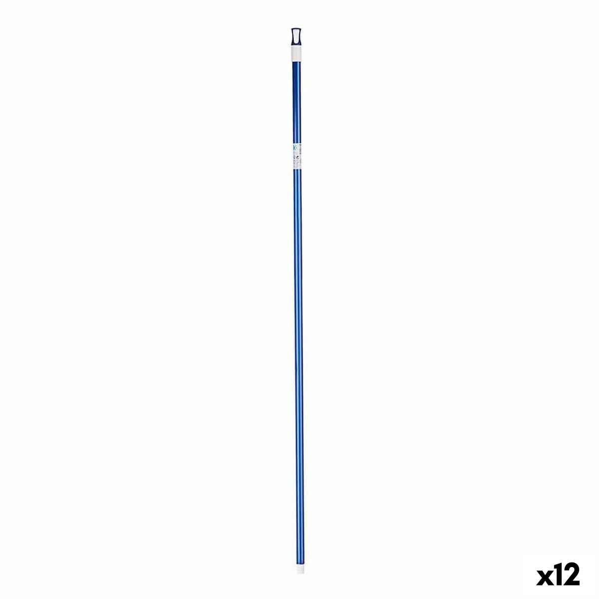 Stang til kost Blå Metal 2,3 x 130 x 2,3 cm (12 enheder)
