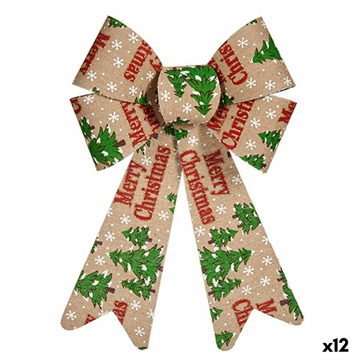 Lasso Krist+ Merry Christmas Multifarvet 16 x 24 x 4 cm Julepynt (12 enheder)