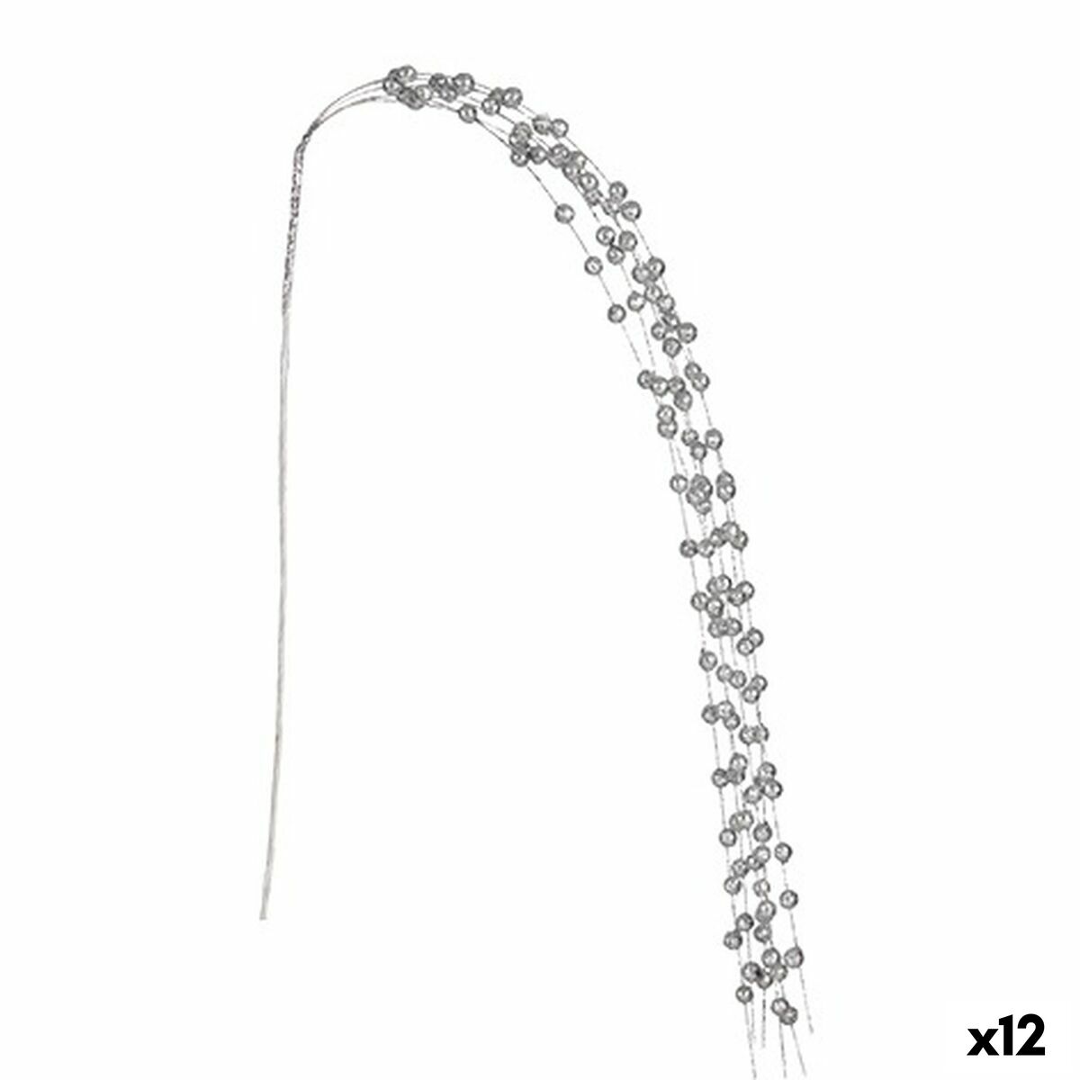 Gren Krist+ Sølvfarvet Bolde 140 cm (12 enheder)