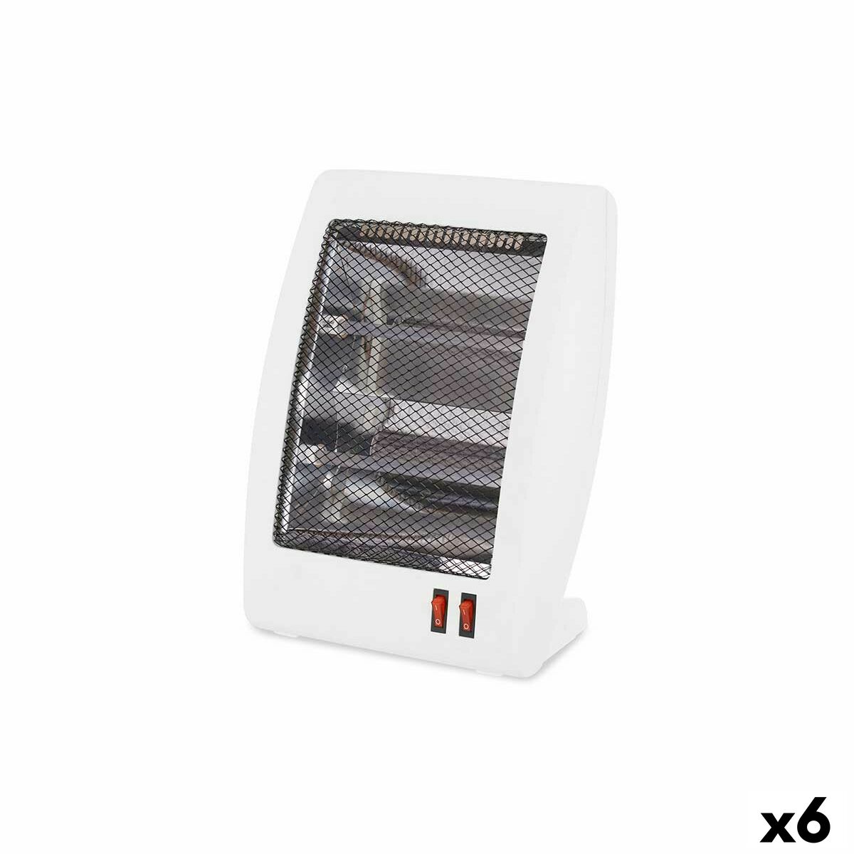 Kvartsradiator Argon Hvid 400-800 W (6 enheder)