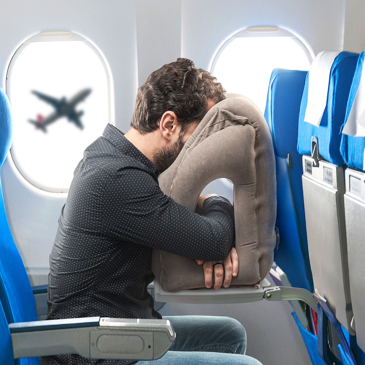 Front oppustelig rejsepude Snoozy InnovaGoods