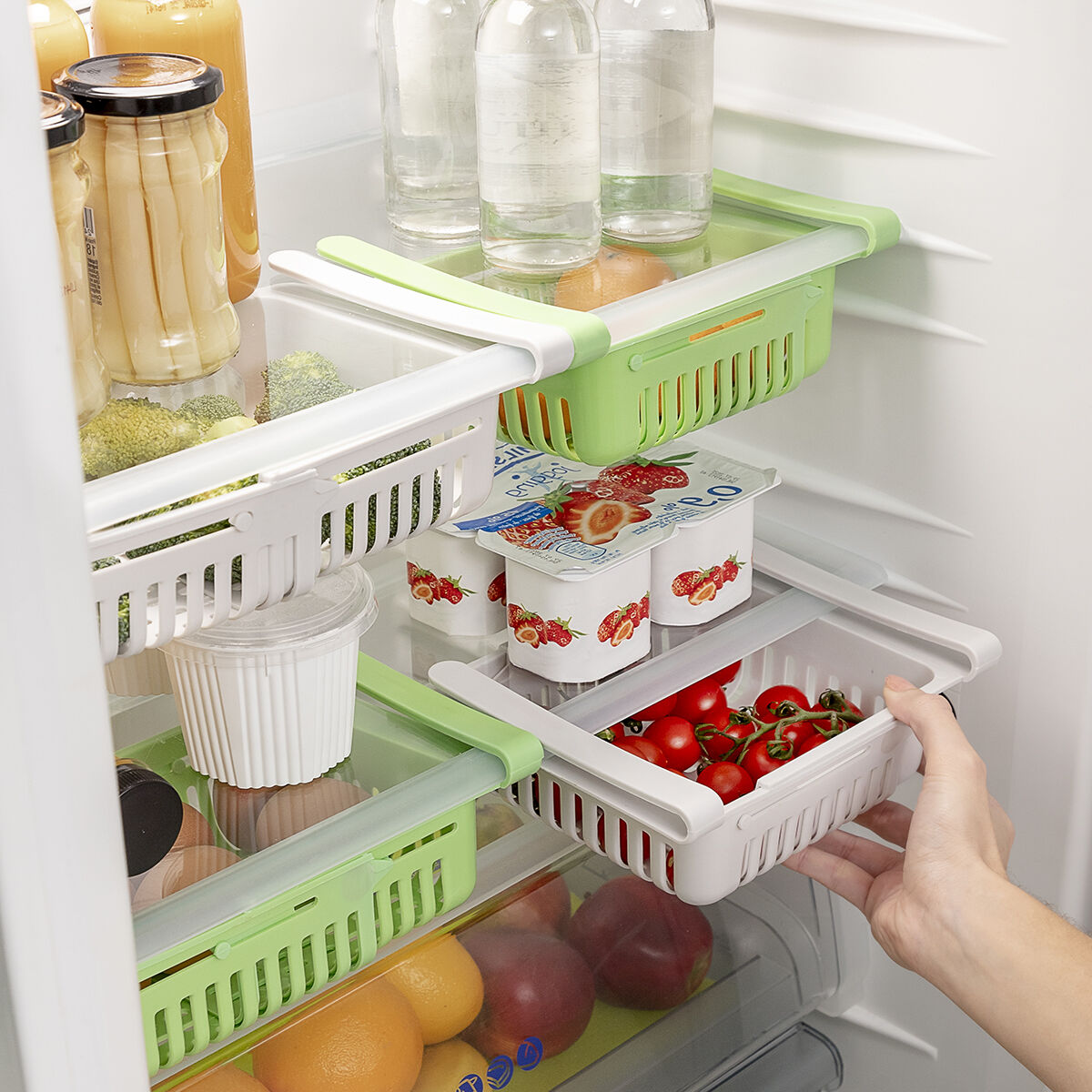 Justerbar organiser til køleskabet Friwer InnovaGoods 2 enheder