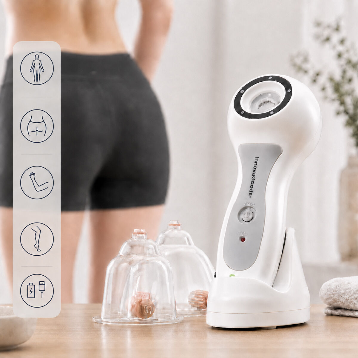 Anti-Cellulitis Apparat med Vakuumterapi Pro InnovaGoods