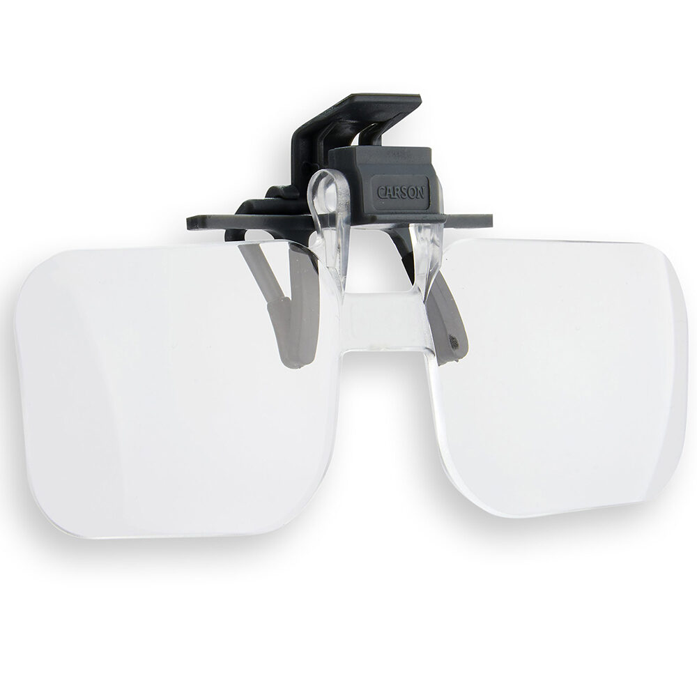 Carson Magnifying Glasses 2x (+4.00 Dioptrie) Clip-On and Flip-Up 2