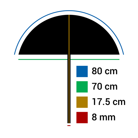 Falcon Eyes Umbrella UR-32T Translucent White 80 cm 2